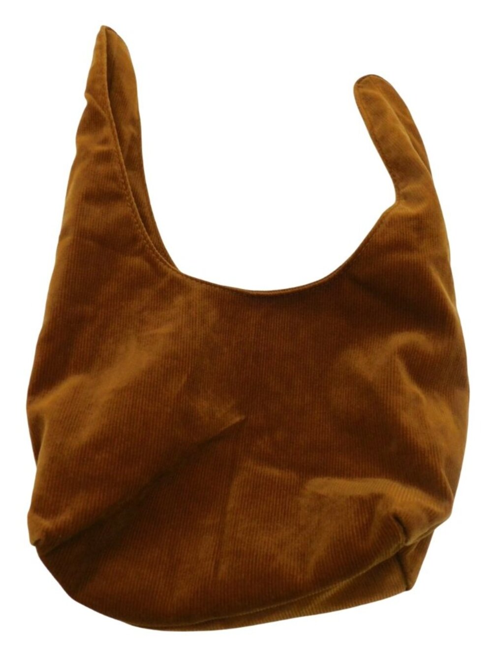Merit Small Corduroy Brown Tie Handle Cosmetic Makeup Bag Trendy